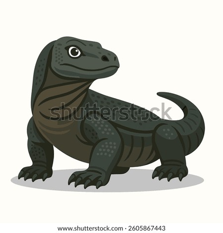 This adorable Komodo dragon is inspired by the iconic predator from Indonesia, specifically from Komodo Island.