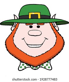 Este adorable leprechaun te dará su olla de oro.  Este vídeo de Saint Patrick's Day muestra un adorable leprechaun con una bowtie. 