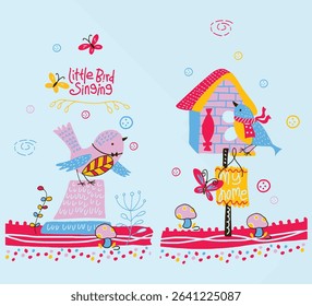 This adorable little bear, bird character is full of charm and warmth — perfect for children’s books, nursery decor, or playful product packaging. Soft, friendly, and designed to melt hearts.