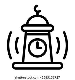 This Adzan icon is suitable for Ramadan Islamic event etc