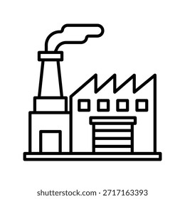 Este es un icono de fábrica, uno de los iconos del conjunto de iconos de la industria.