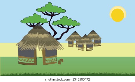 this is an african village 