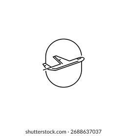 This is a airplane vector logo. minimalist style and unique for your any business logo.