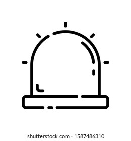This is alarm vector icon with white background