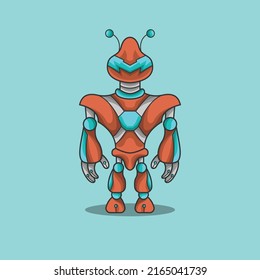 this is alien mecha robot mascot