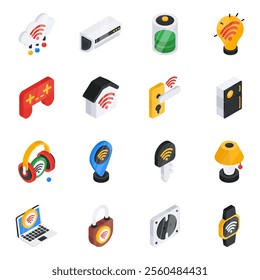 This all time requires a set of iot icons. These smartest designs of network and hosting are in flat icon style. You can use these icons to entice your web and app visitor with these powerful, meaning