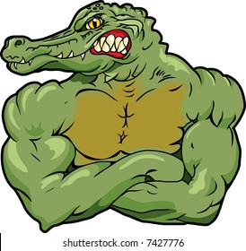 This is an Alligator and he's a mean one.