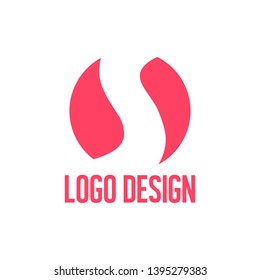 This is alphabet logo with simple style