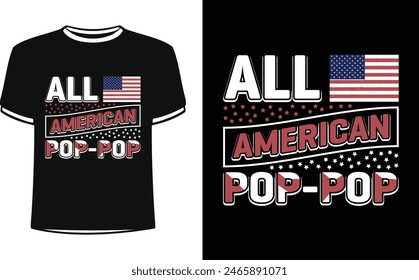 Esto es increíble todo el diseño de camiseta pop-pop americano para la gente inteligente. Diseño de camiseta de día Independiente de moda de Estados Unidos. Plantilla de diseño de camiseta para el día Independiente.