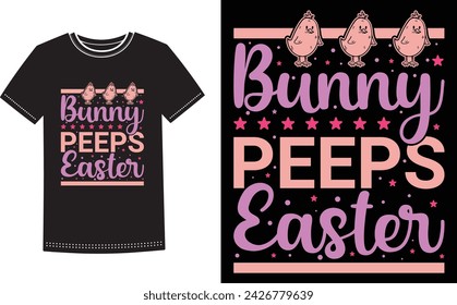 This is amazing bunny peeps easter t-shirt design for smart people. Happy Easter Sunday t-shirt design vector.