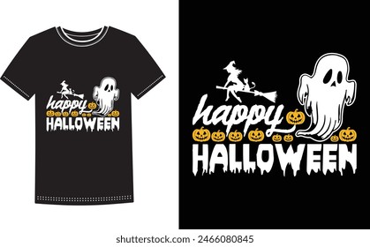 This is amazing happy halloween t-shirt design for smart people. Trendy Halloween Pumpkin Boo Ghost t shirt design template.