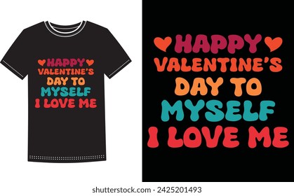 Este es un increíble feliz día de San Valentín para mí me encanta el diseño de camisetas para la gente inteligente. Feliz día de San Valentín camiseta diseño vector.