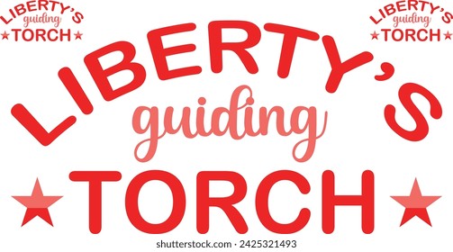 Este es un increíble diseño de camiseta de la antorcha guía Liberty para personas inteligentes. Vector de diseño de camiseta del día del presidente feliz.