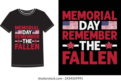 This is amazing memorial day remember the fallen t-shirt design for smart people. Happy Memorial Day t-shirt design vector.