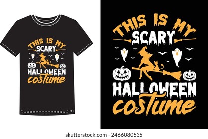 This is amazing this is my scary Halloween costume t-shirt design for smart people. Trendy Halloween Pumpkin Boo Ghost t shirt design template.