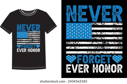 Esto es increíble, nunca olviden nunca el diseño de camisetas de honor para personas inteligentes. Vector de diseño de camiseta del día del recuerdo feliz.