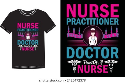 This is amazing nurse practitioner doctor heats of a t-shirt design for smart people. Nurse t-shirt design vector.
