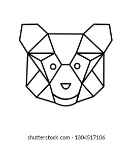 This is an amazing panda icon in graphic style. 