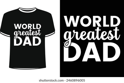 Este es el increíble diseño de camiseta de papá más grande del mundo para la gente inteligente. Vector de diseño de camiseta del día del padre feliz. Plantilla de diseño de camiseta para el día del padre.