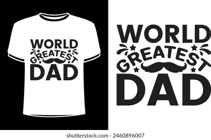 Este es el increíble diseño de camiseta de papá más grande del mundo para la gente inteligente. Vector de diseño de camiseta del día del padre feliz. Plantilla de diseño de camiseta para el día del padre.