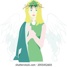 this is an angel illustration
this illustration for cover book, story book, social foundation, etc.
