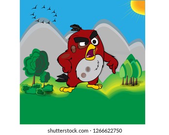 This is an angry bird