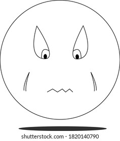 Esta es una forma emoji enojada