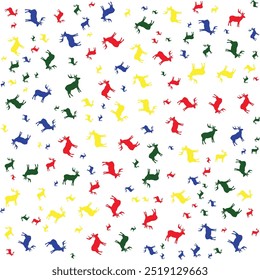 This animal vector pattern features a seamless arrangement of various animals in a playful and vibrant design. Ideal for textiles, wallpapers, and digital backgrounds, it adds a fun, lively touch to a