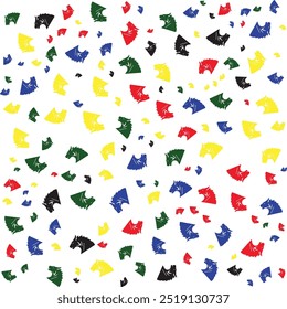This animal vector pattern features a seamless arrangement of various animals in a playful and vibrant design. Ideal for textiles, wallpapers, and digital backgrounds, it adds a fun, lively touch