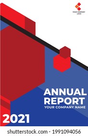 This is an Annual Report's Cover. It can be used freely when you need to design a fast cover for your work. Hope you like it.