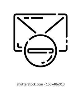 This is anti spam vector icon with white background