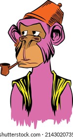 this is an ape character with a cigarette