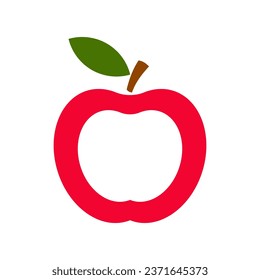 This is the Apple fruit logo minimalist. This logo is suitable for businesses or companies whose basic ingredients are apples