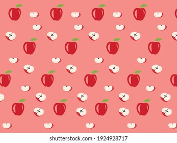 this is an apple pattern design