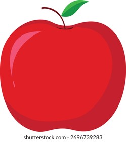 Das ist ein Apfelbild. Ein Apfel-Vektorbild. Eine Vektorgrafik
