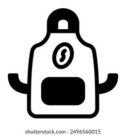 This Apron icon is suitable for coffee, coffee shop, beverage, etc.