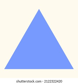 This is an aquilateral triangle. It's a part of shape series.