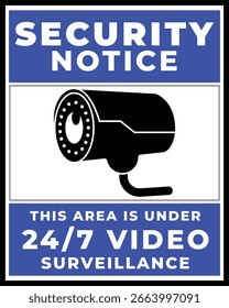 This Area is Under Video Surveillance. Security Notice