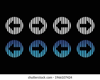 este es un diseño de icono de flecha, icono de flecha para la aplicación, icono de dirección