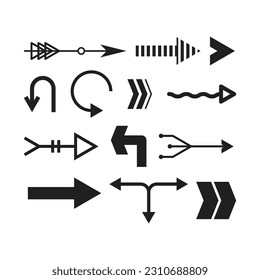 This is a arrow set in vector.