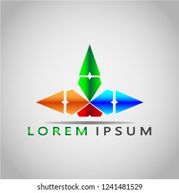 This is an arrow shaped logo. This logo can be used in various businesses such as business in the field of technology, which can be used as a logo on an application.