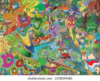 Este arte es mega garabatos con color 
