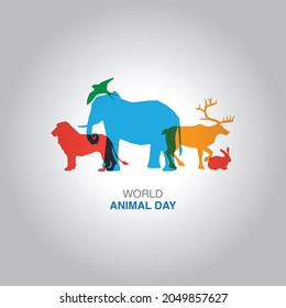 This art work represent World Animal Day.
