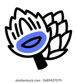 Este ícone de Alcachofra é adequado para Vegetais, Vegetariana, Alimentos Orgânicos, etc.