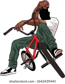 This artwork captures the spirit of freestyle, street culture, and balance in action—perfect for extreme sports, urban lifestyle, and youth-themed visual needs.