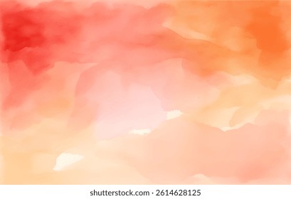 This artwork features a beautiful blend of warm colors in a watercolor style. Soft transitions of pink, orange, and yellow create an inviting atmosphere suitable for various creative uses