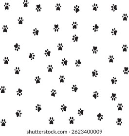 This artwork features a detailed illustration of a cat paw, expanded across the entire art board to emphasize its charm and character.