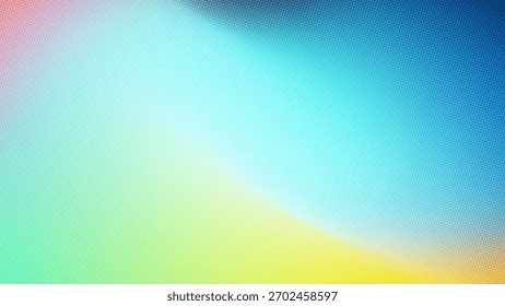 Esta obra de arte presenta una mezcla suave de colores azul, verde y amarillo, creando un fondo abstracto calmante y vibrante. Los Gradientes suaves evocan una sensación de tranquilidad.