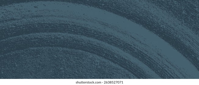 This artwork features sweeping, textured strokes against a deep blue backdrop. The fluidity and rhythm create a sense of movement, inviting viewers to explore the nuances of the surface.