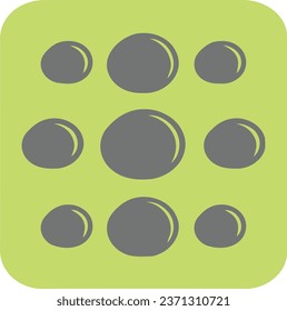 This asset features a detailed image of a single green dice with black dots, captured up close. It is perfect for designs related to gambling, board games, or casino themes and  providing a realistic.